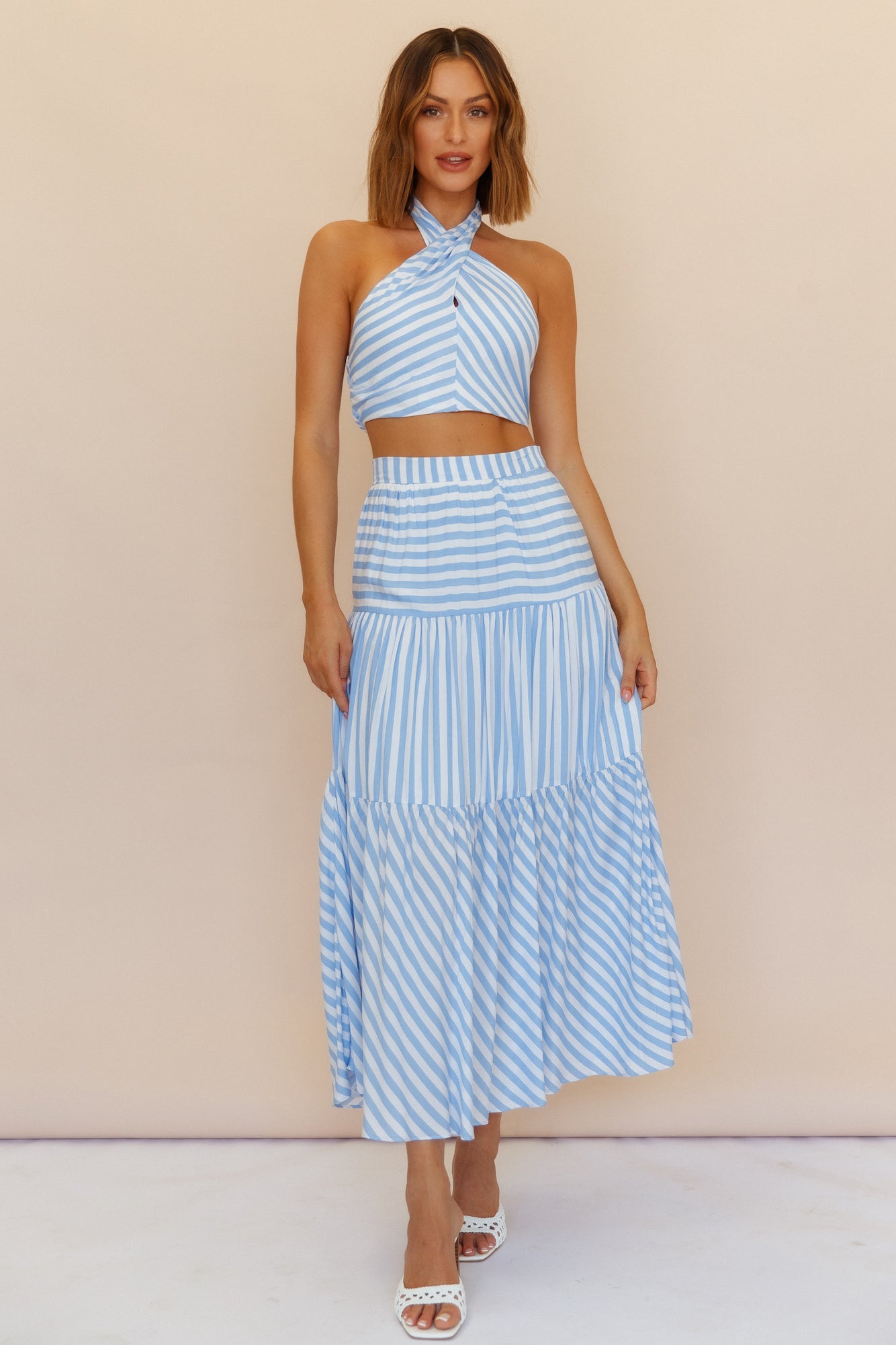 Sand Ripple Set Blue-Roy Dress