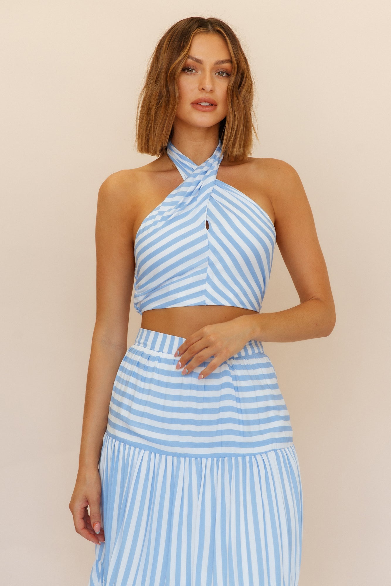 Sand Ripple Set Blue-Roy Dress