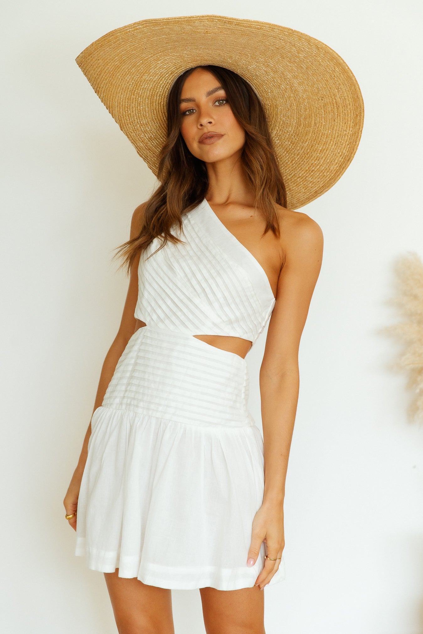 You Calling Me Dress White-Roy Dress