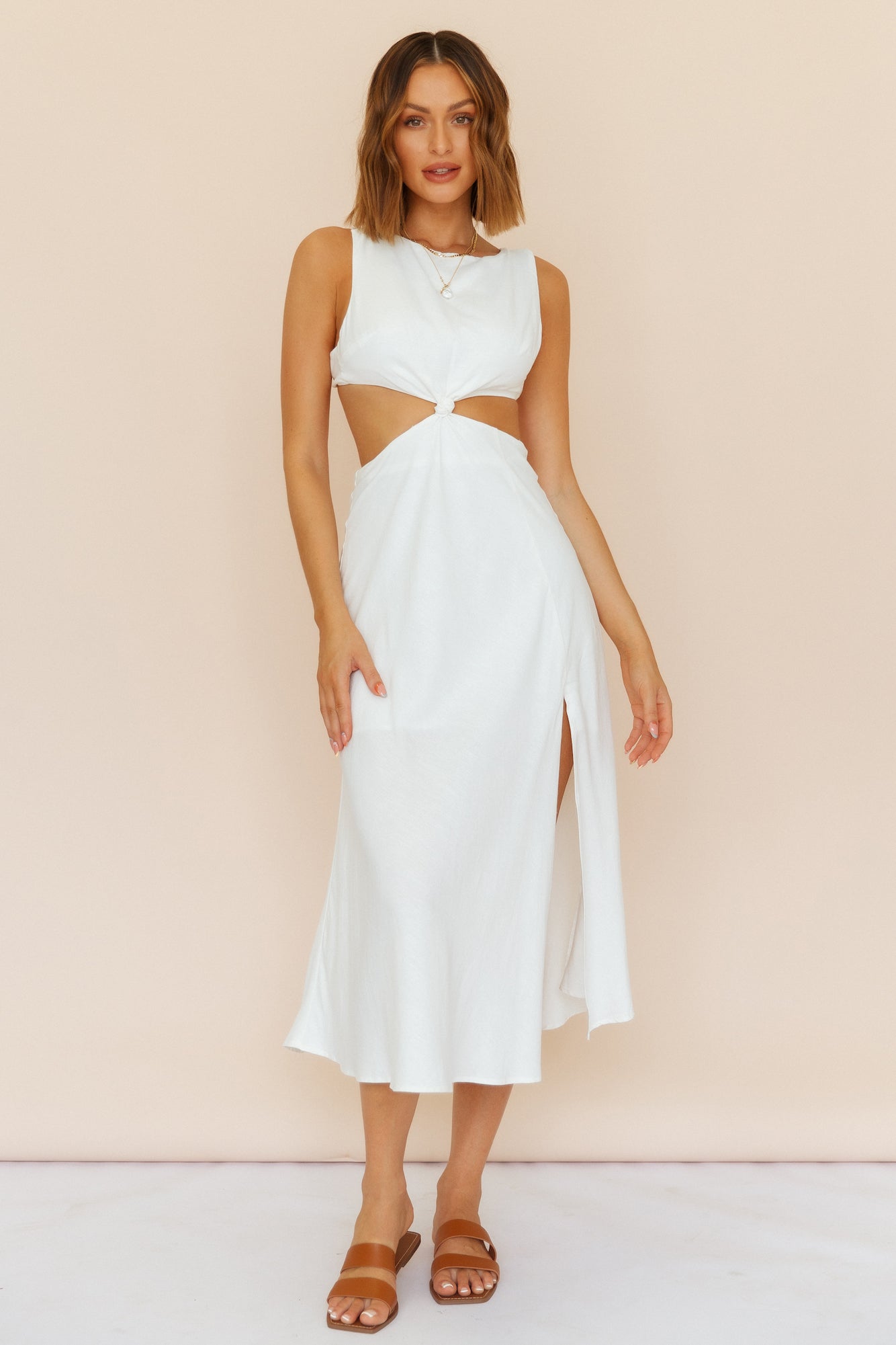 Introducing Me Maxi Dress White-Roy Dress