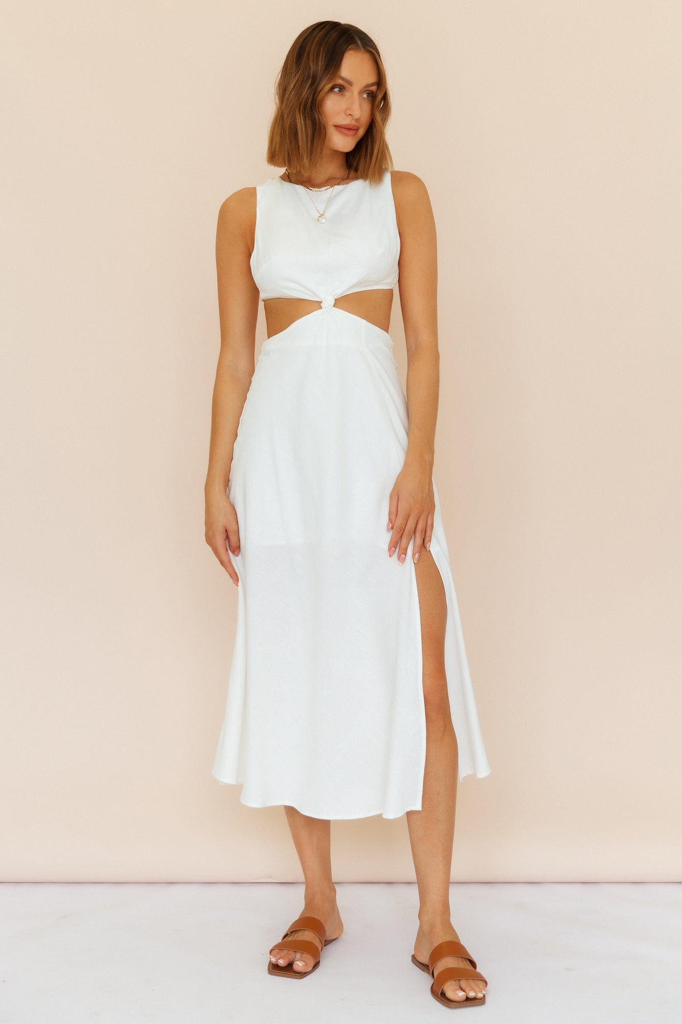 Introducing Me Maxi Dress White-Roy Dress