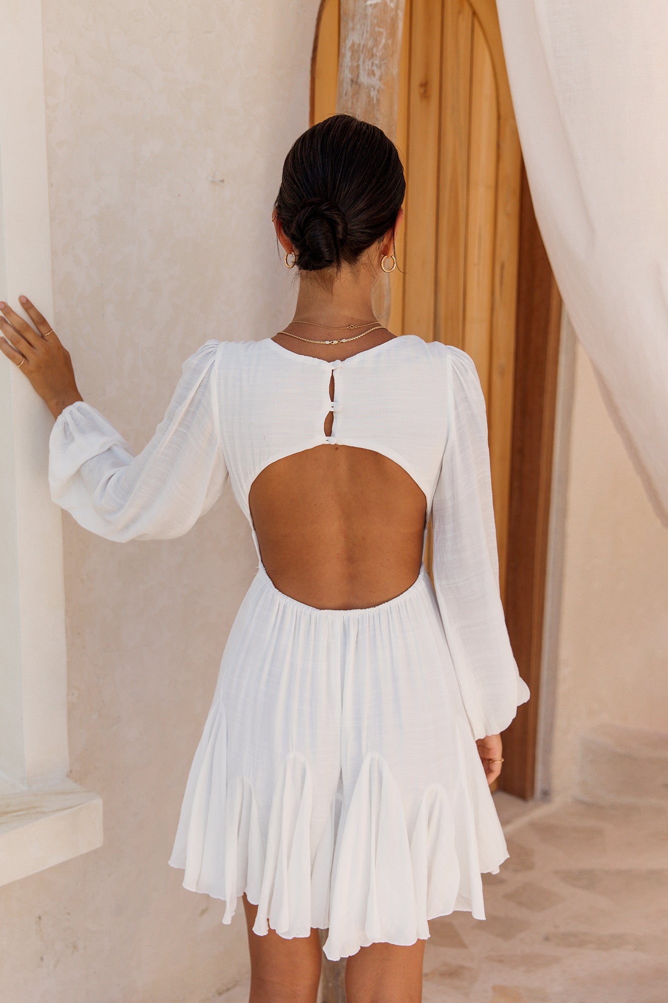 Going Solar Dress White-Roy Dress