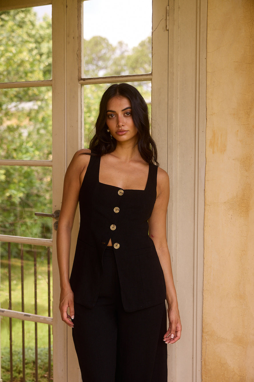 Shell Island Top Black-Roy Dress