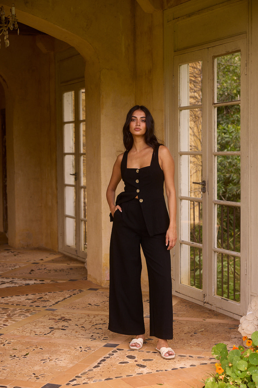 Shell Island Pants Black-Roy Dress