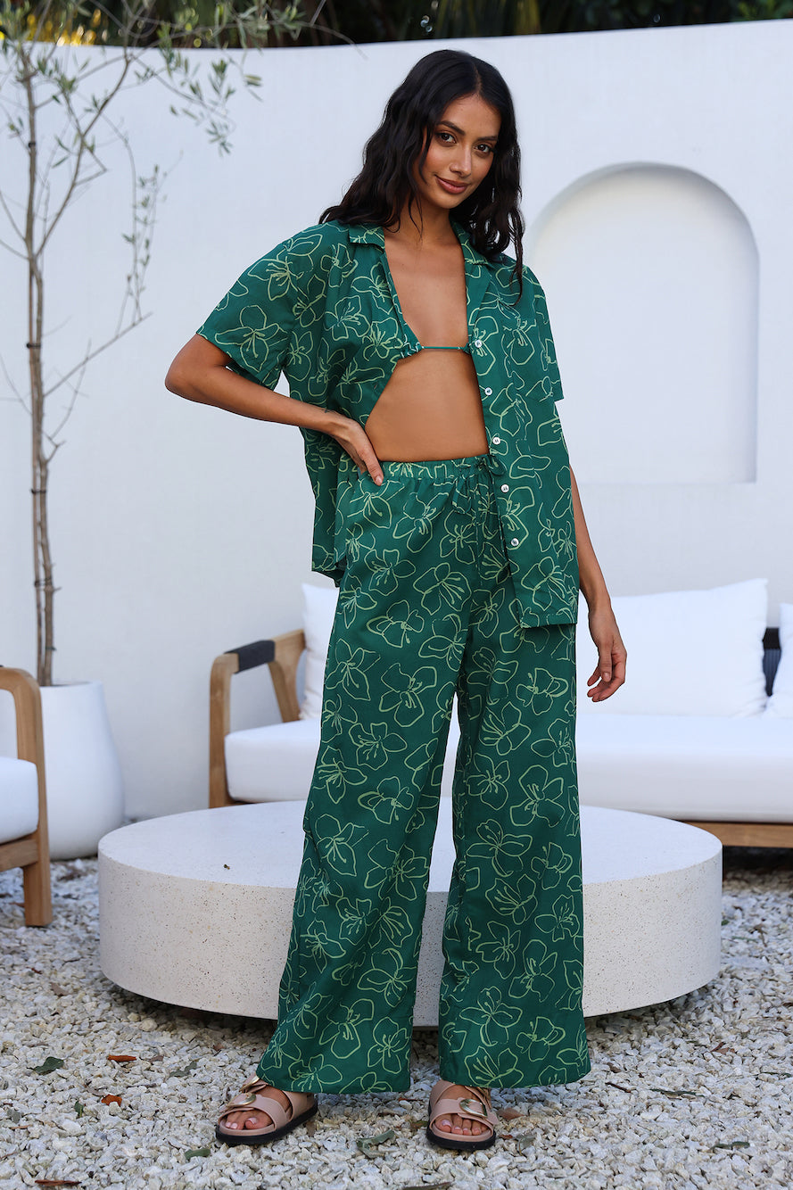 CHARLIE HOLIDAY Lola Shirt Relaxed Floral-Roy Dress