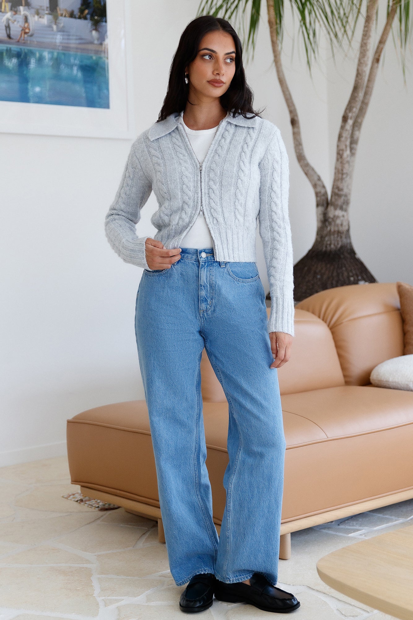 Winter Bliss Knit Cardigan Grey-Roy Dress