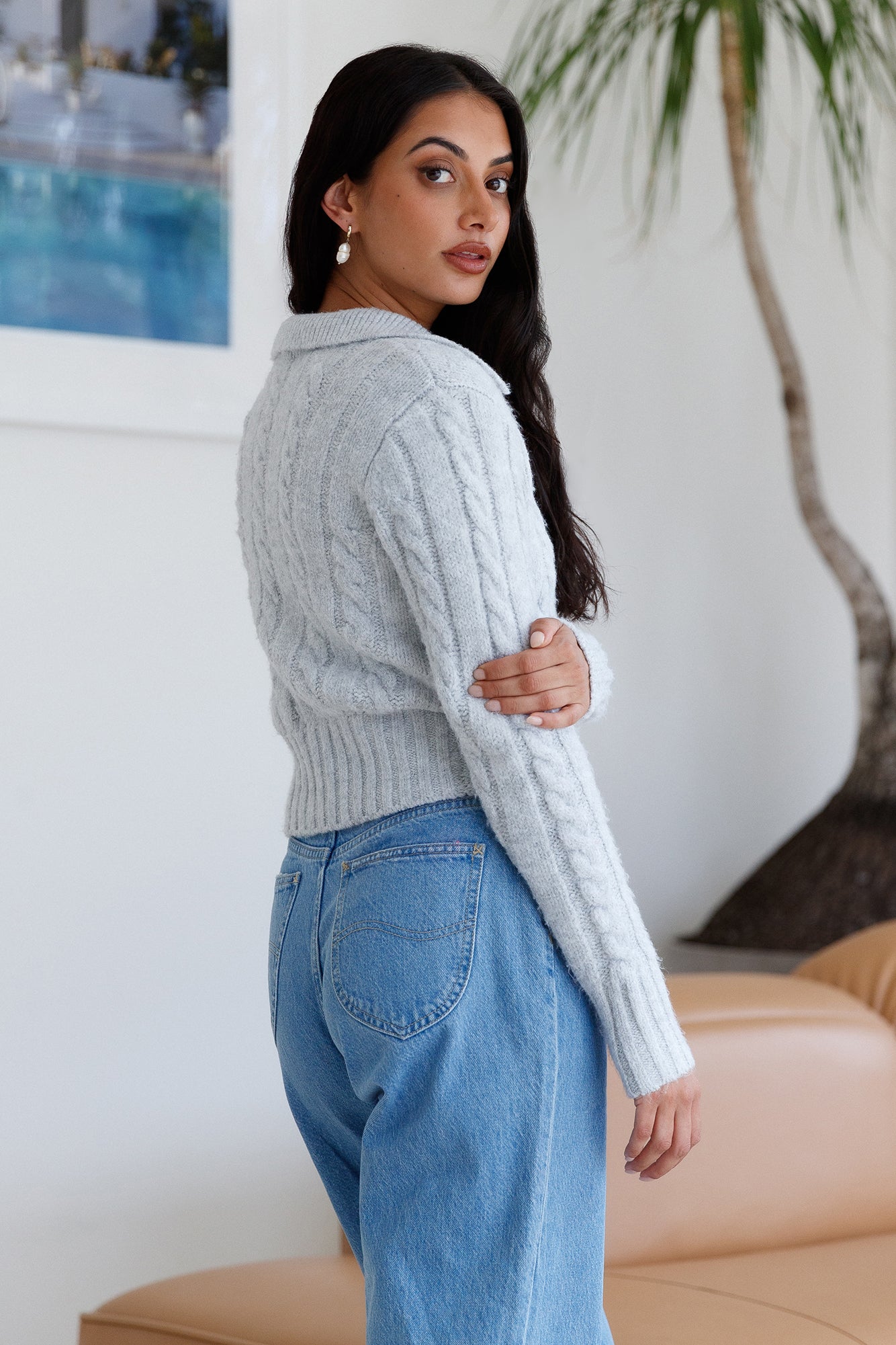 Winter Bliss Knit Cardigan Grey-Roy Dress