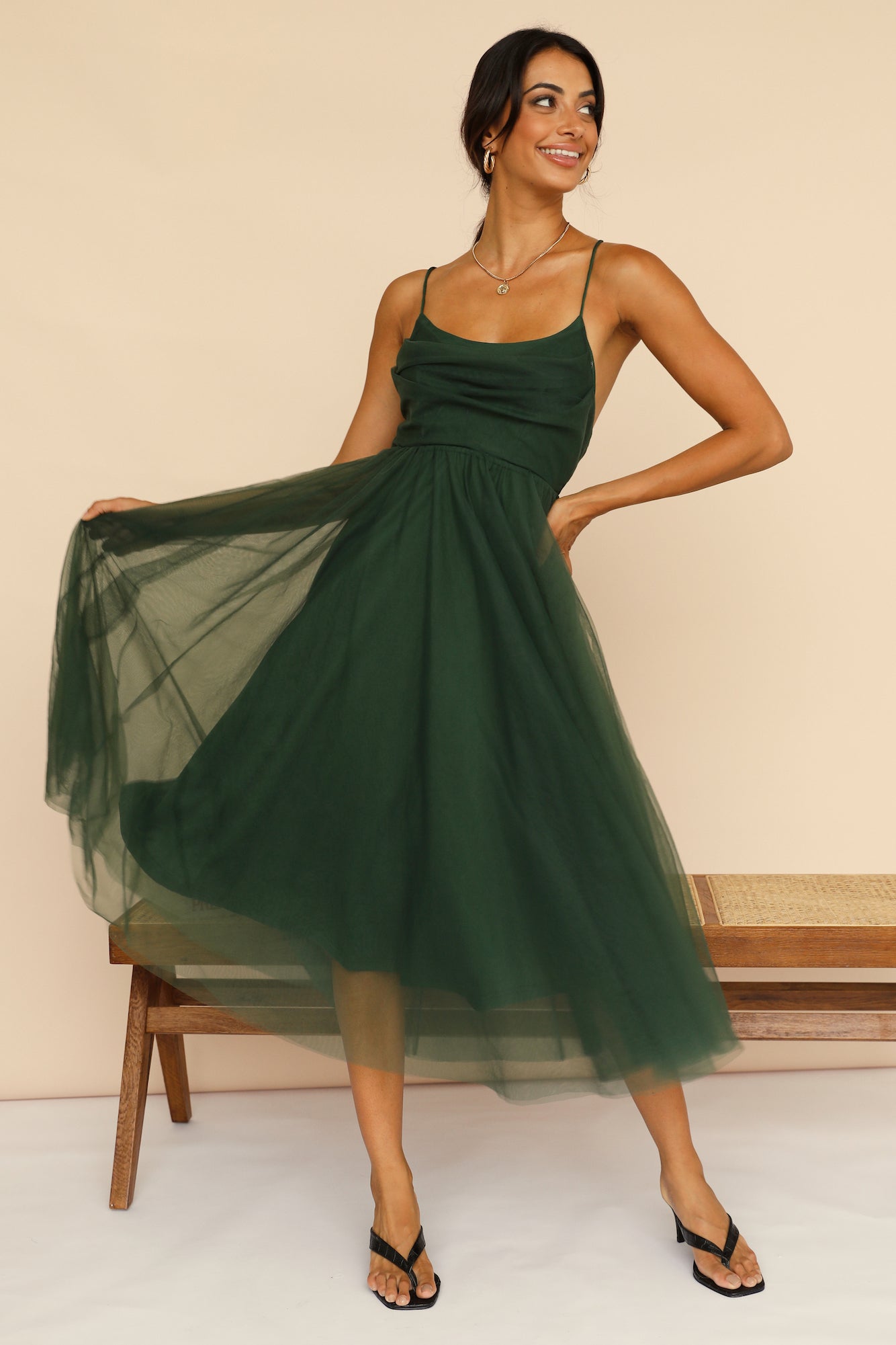 You Gotta Know Maxi Dress Forest Green-Roy Dress