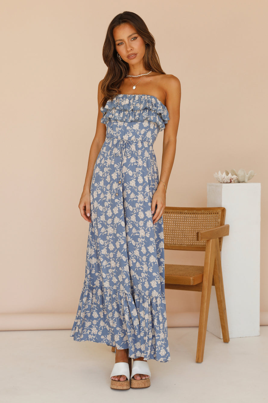 Count To Ten Jumpsuit Blue-Roy Dress