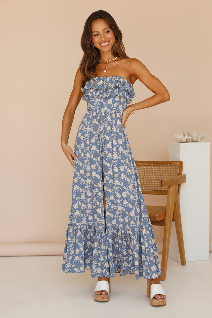 Count To Ten Jumpsuit Blue-Roy Dress