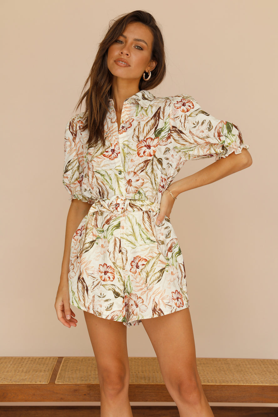 CHARLIE HOLIDAY Maya Romper-Roy Dress