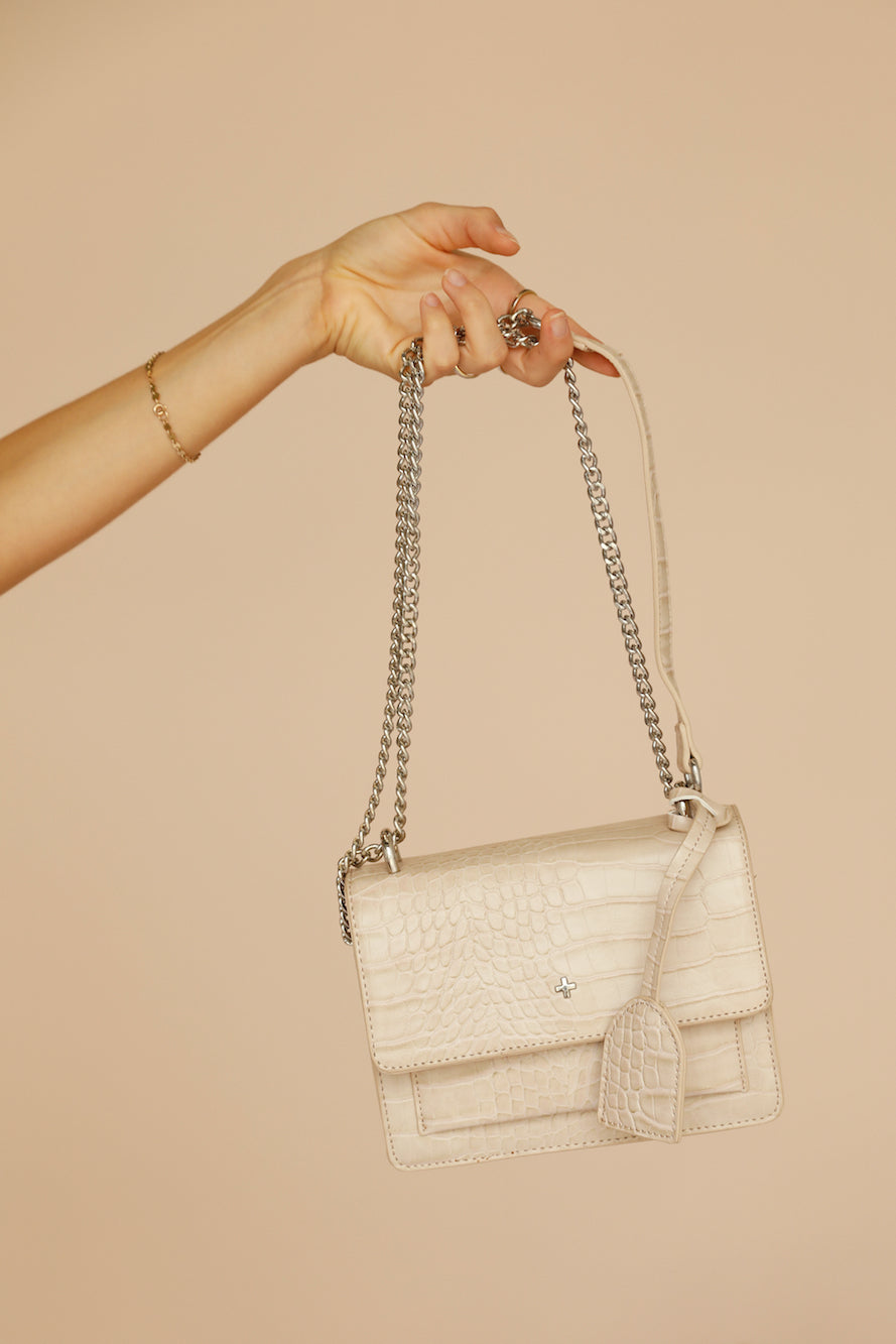 PETA + JAIN Lissy Bag Nude Croc-Roy Dress