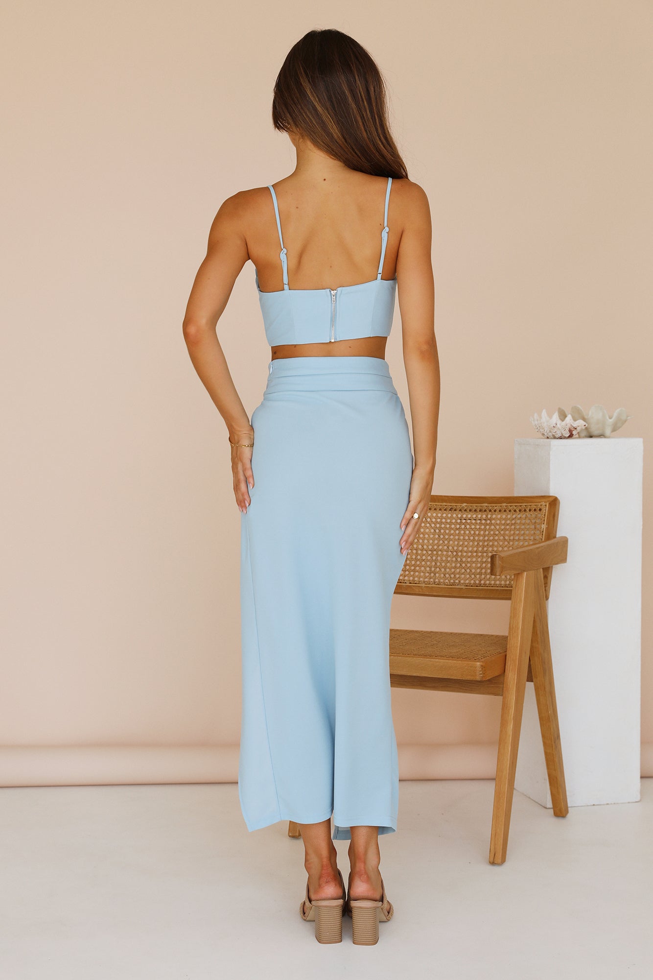 Eye On You Crop Top Blue-Roy Dress