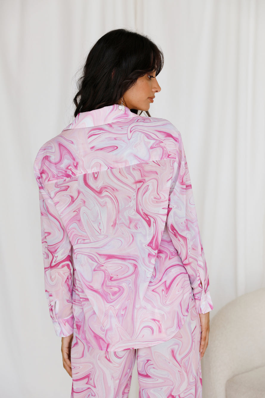 SHE IS US Etoile Shirt Pink-Roy Dress