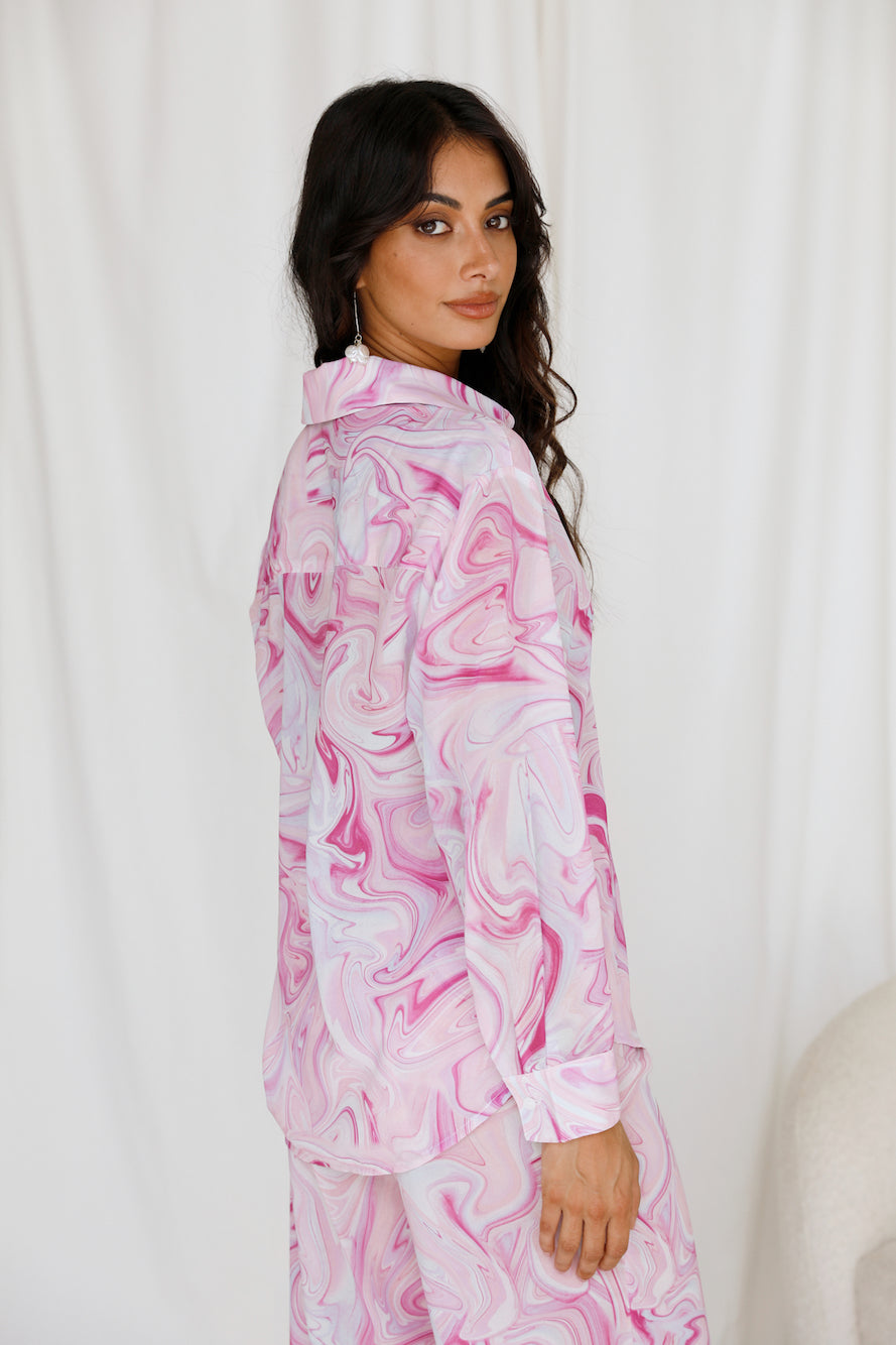 SHE IS US Etoile Shirt Pink-Roy Dress