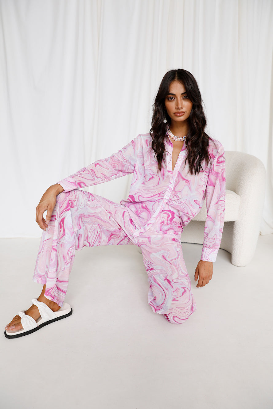 SHE IS US Etoile Shirt Pink-Roy Dress