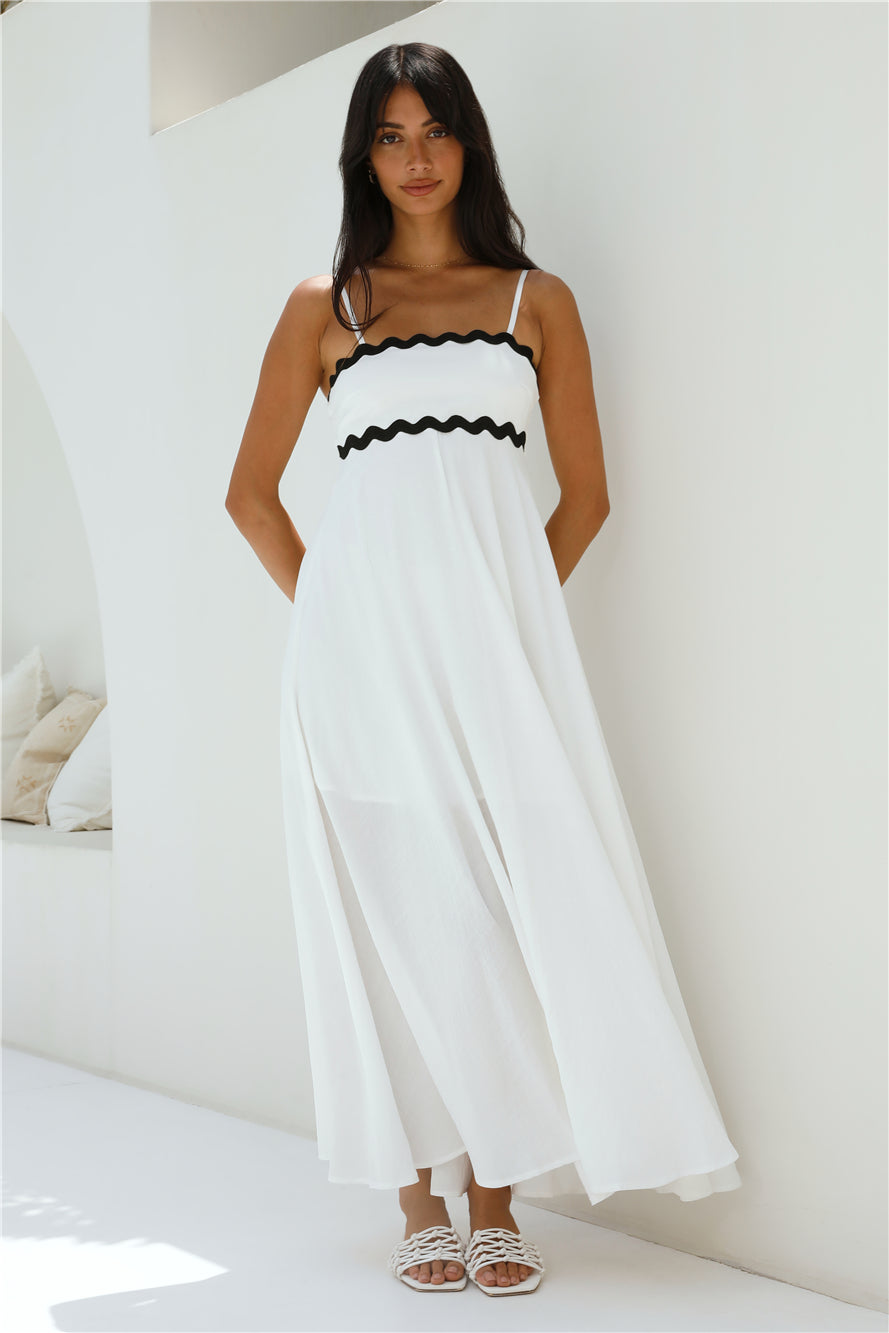 Blowing Away Maxi Dress White-Roy Dress