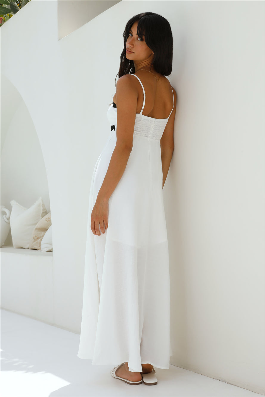 Blowing Away Maxi Dress White-Roy Dress