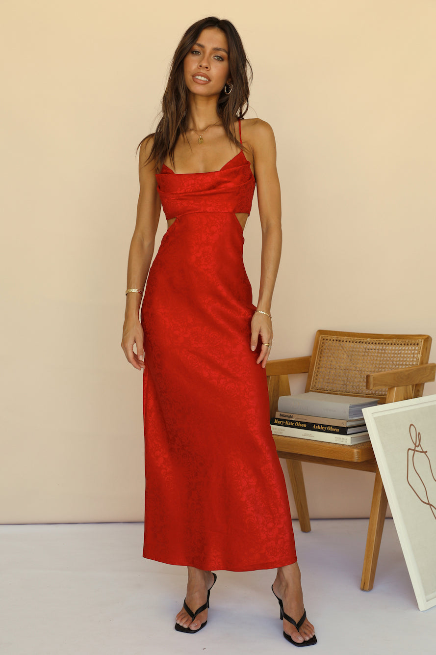 All In Maxi Dress Red-Roy Dress