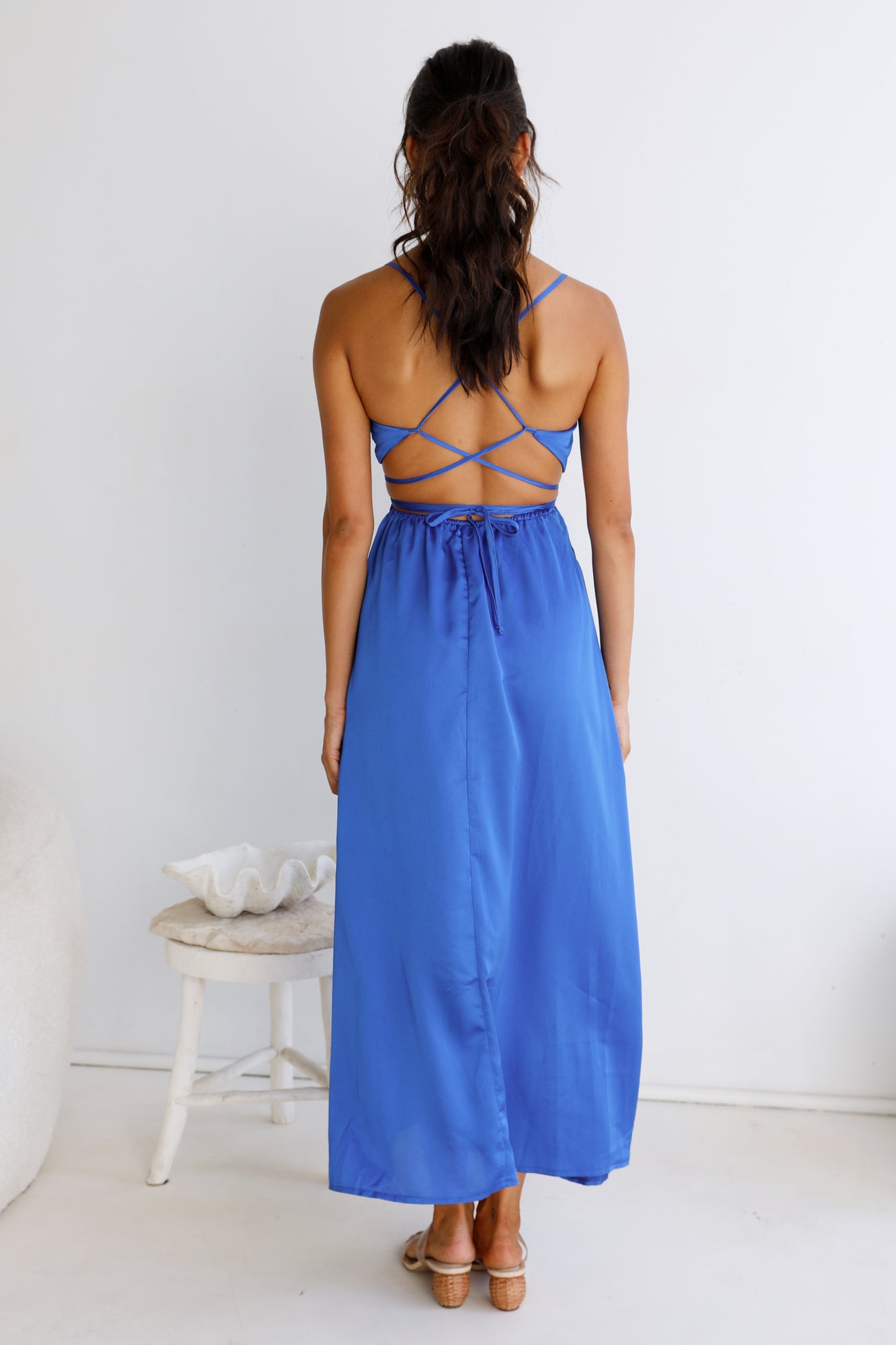 Be My Darling Maxi Dress Royal Blue-Roy Dress