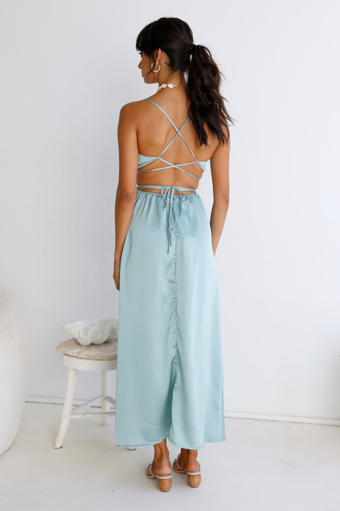 Be My Darling Maxi Dress Light Blue-Roy Dress