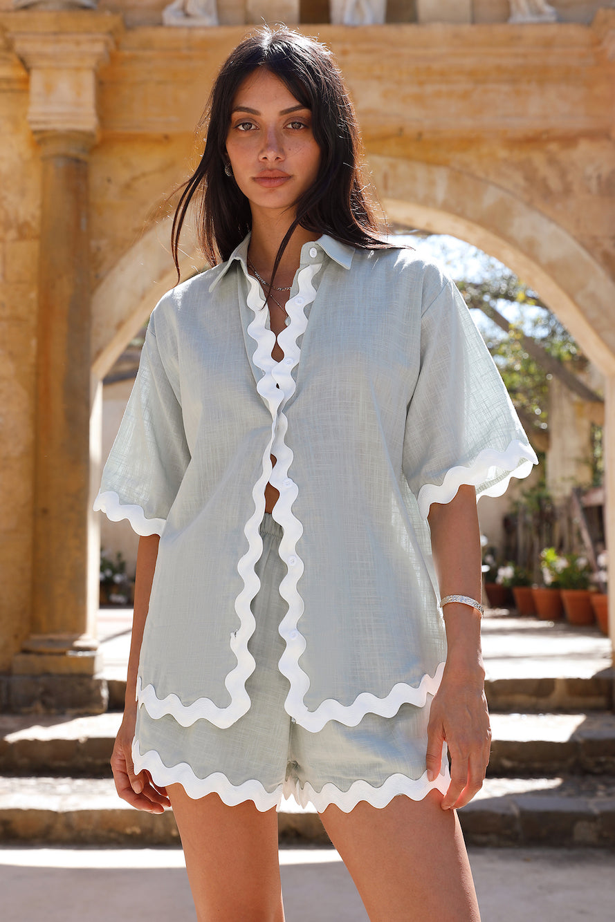 Art On The Ocean Set Sage-Roy Dress