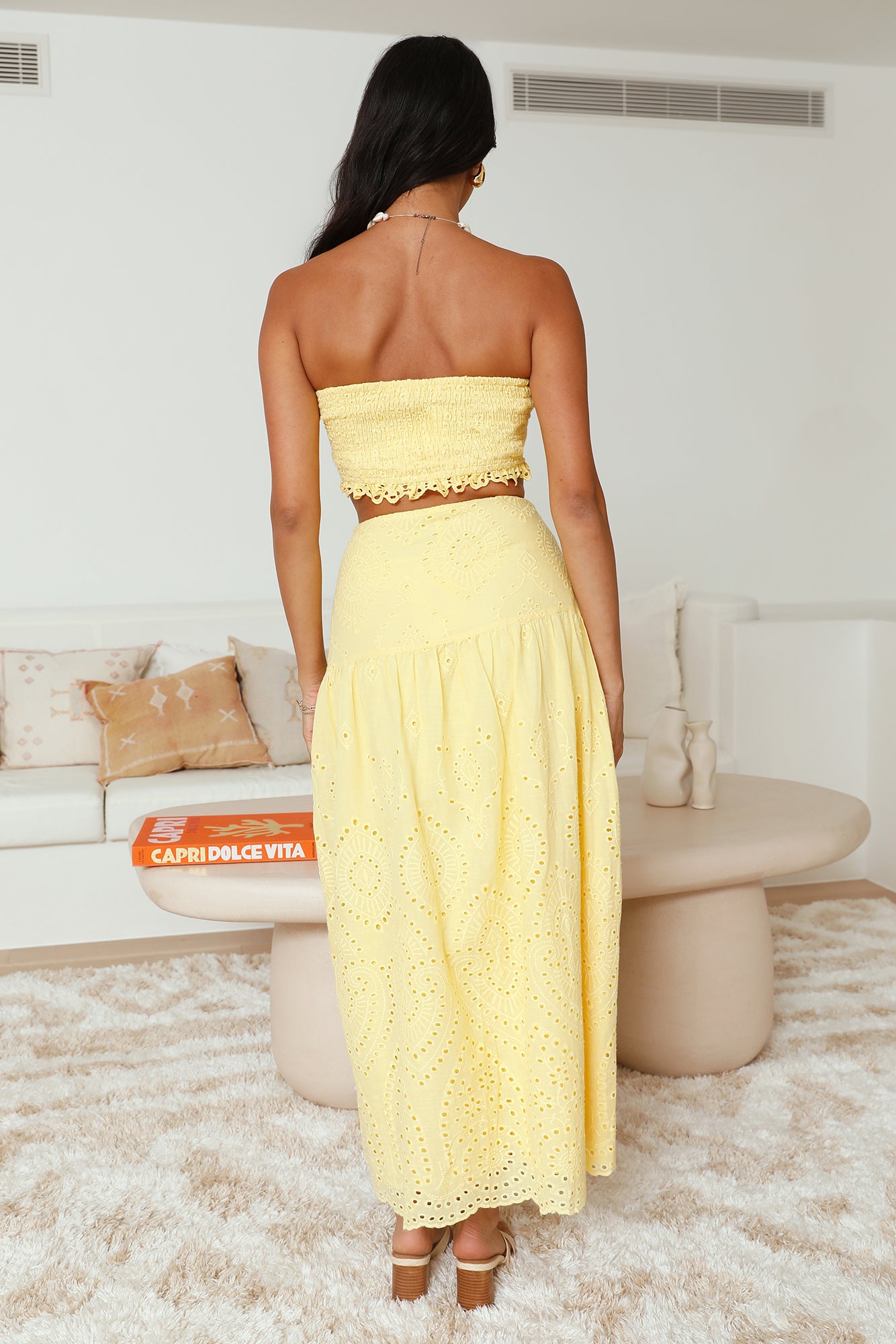 Enjoy Daylight Crop Top Yellow-Roy Dress