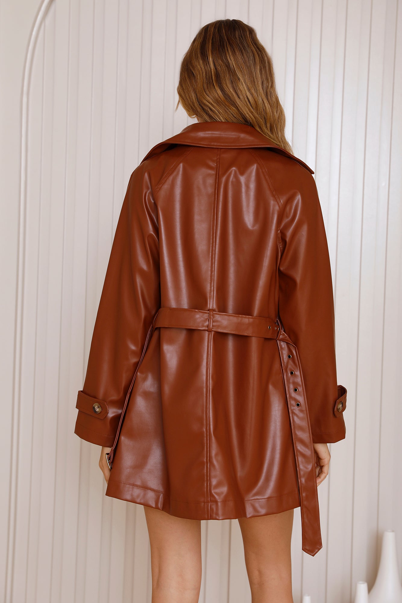 Kiss Of Venus Trench Coat Brown-Roy Dress