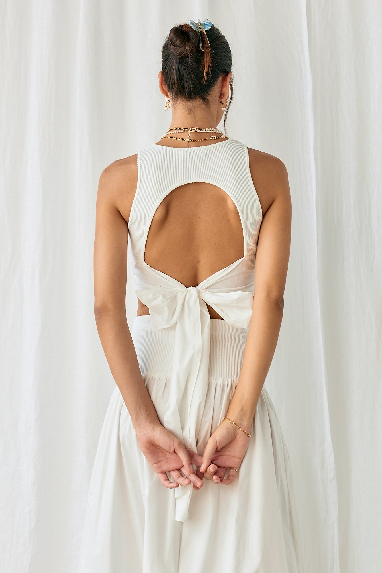 See The Signs Set White-Roy Dress