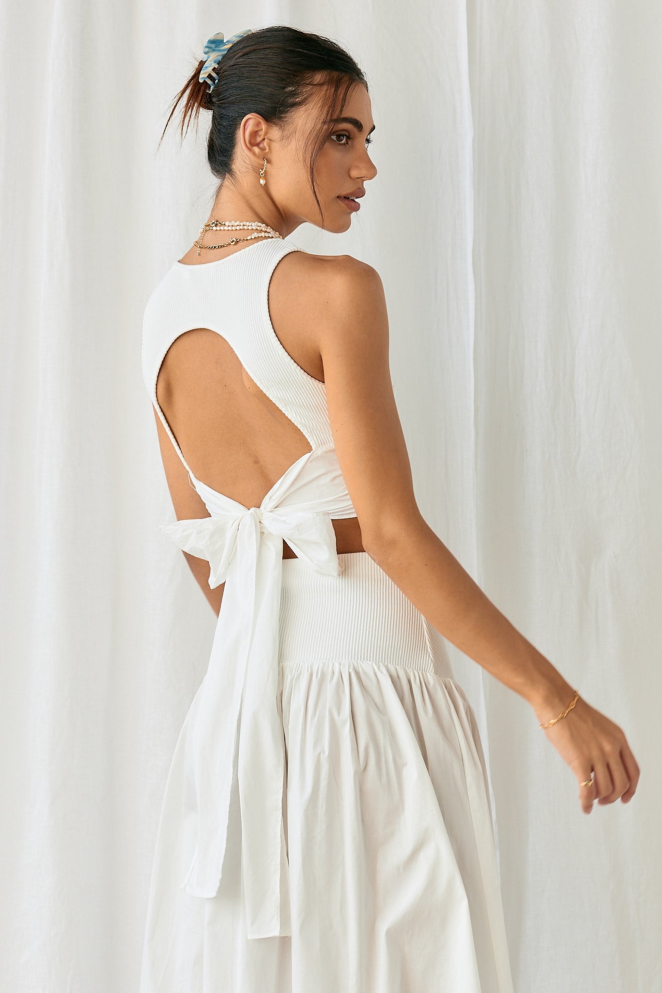 See The Signs Set White-Roy Dress