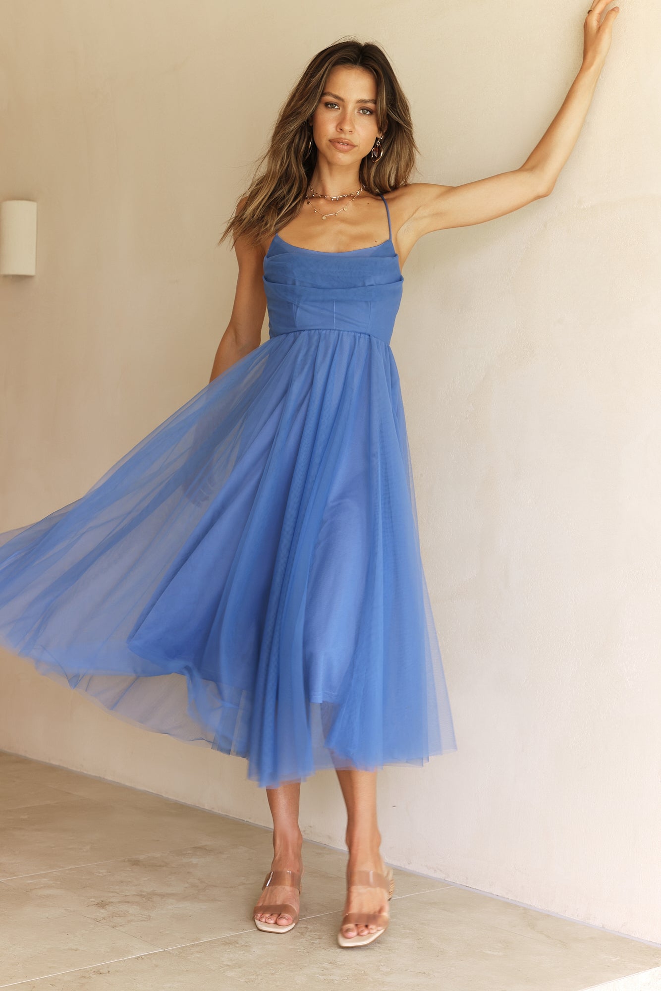 You Gotta Know Maxi Dress Blue-Roy Dress