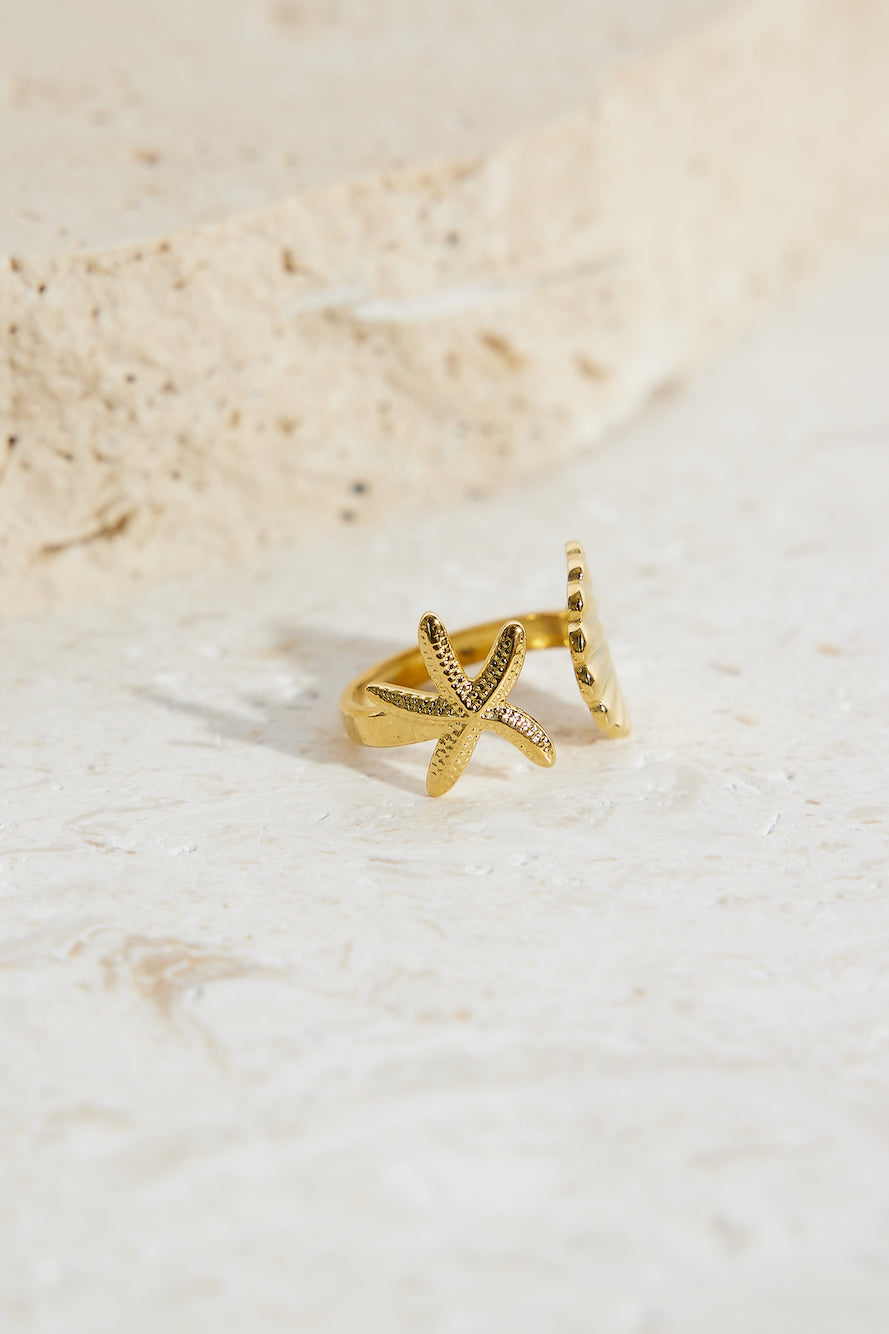 18K Gold Plated Ocean Baby Ring Gold-Roy Dress