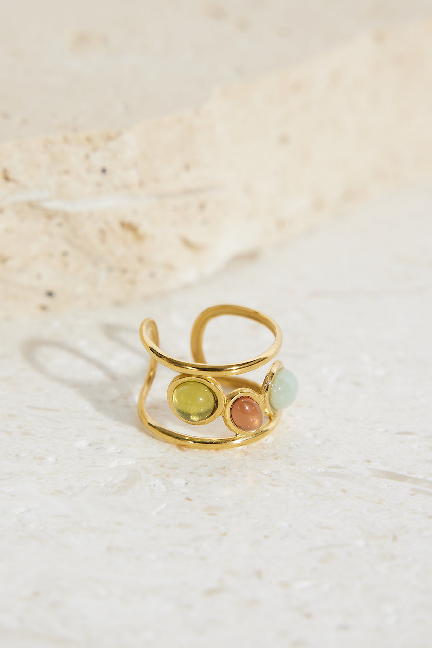 18K Gold Plated Finest Things Ring Gold-Roy Dress