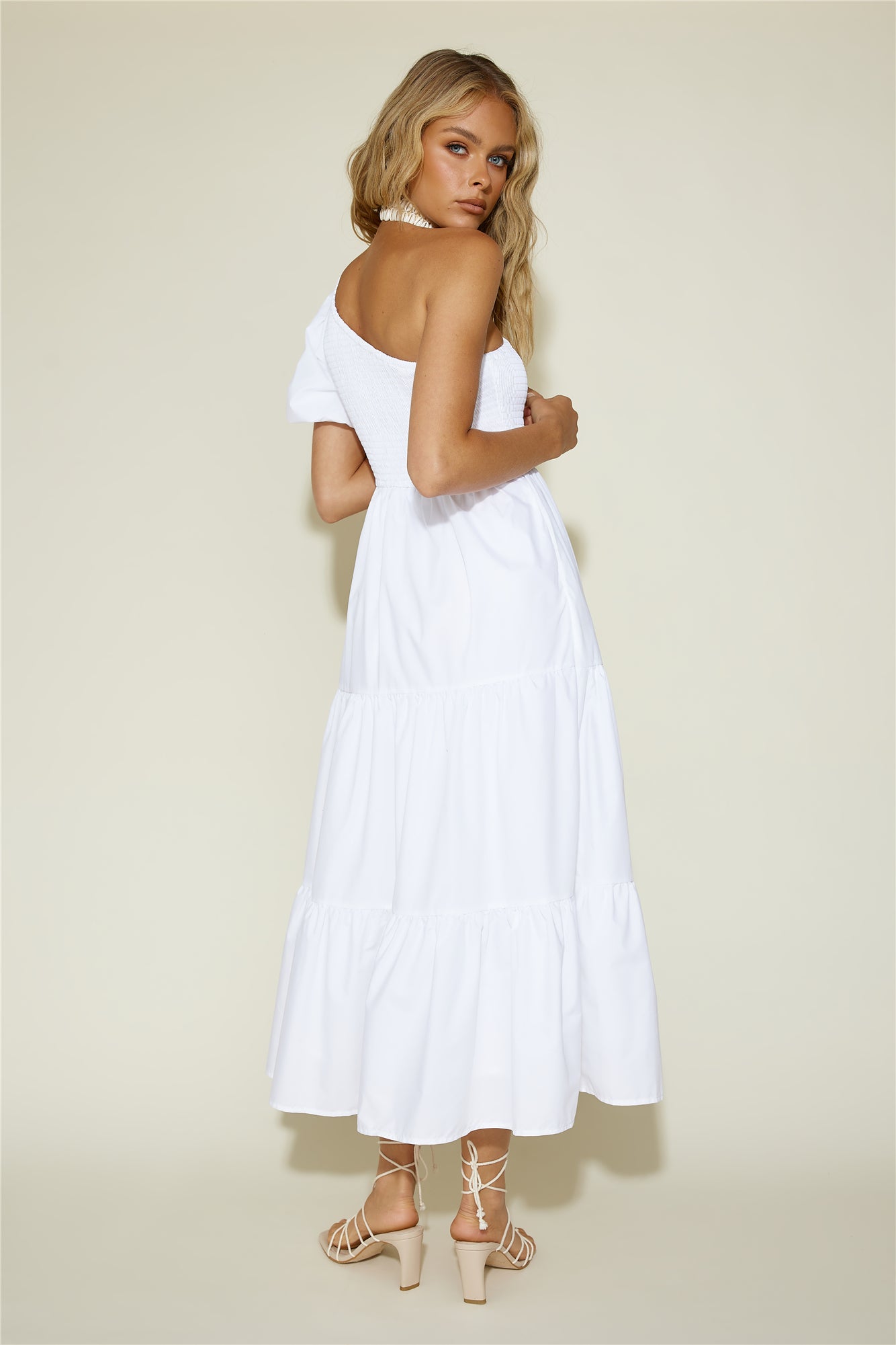Strawberry Daiquiri Maxi Dress White-Roy Dress