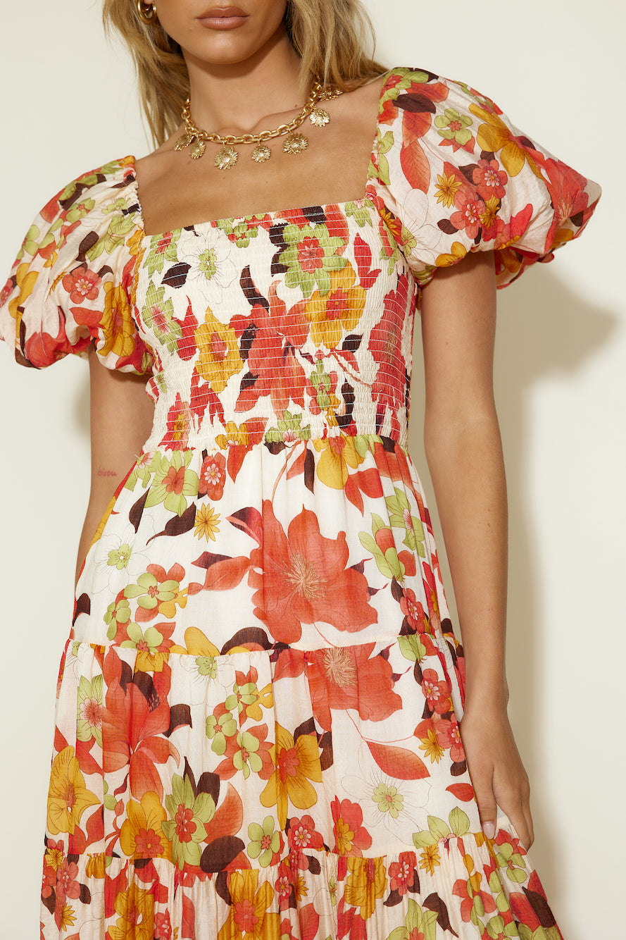 Autumn Dreams Maxi Dress Floral-Roy Dress