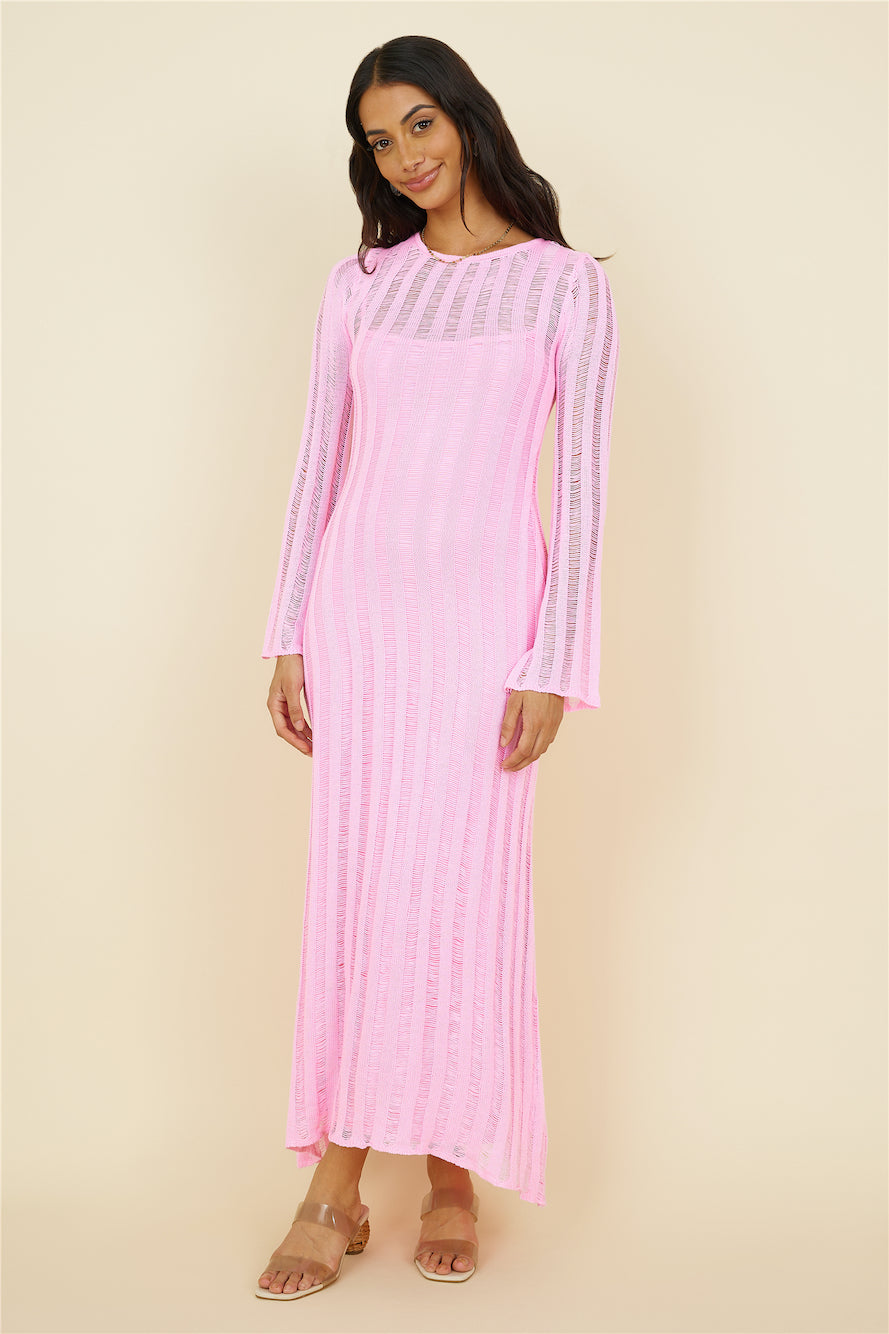Exploration Maxi Dress Pink-Roy Dress