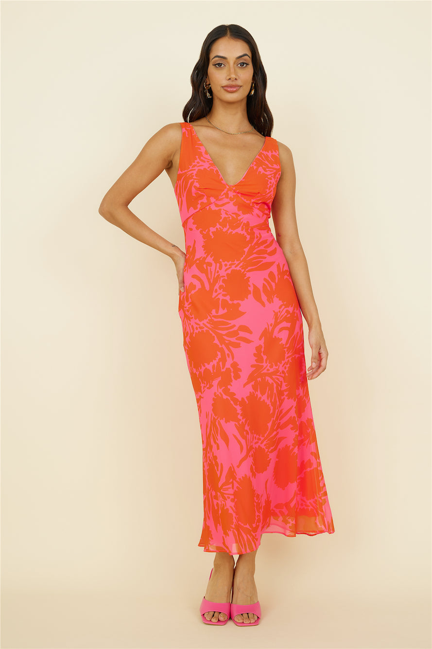 Your Favourite Song Maxi Dress Pink-Roy Dress