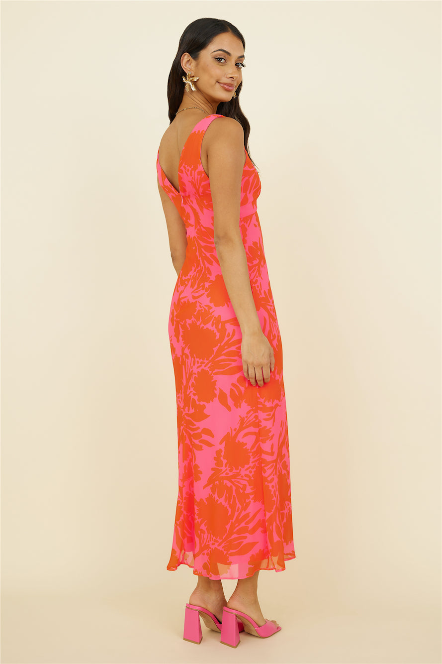 Your Favourite Song Maxi Dress Pink-Roy Dress