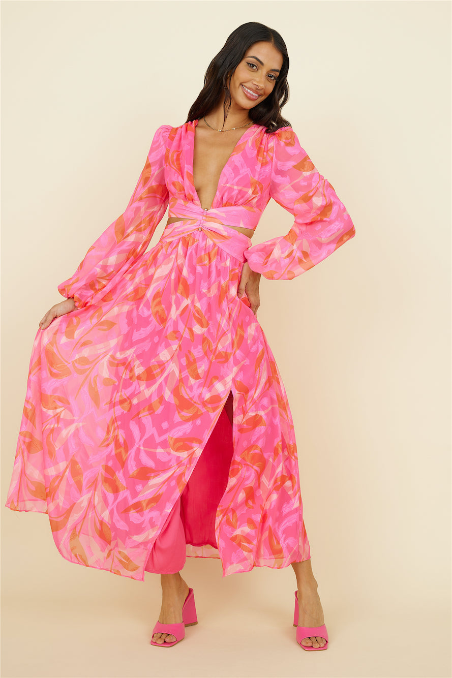 Angel City Maxi Dress Pink-Roy Dress