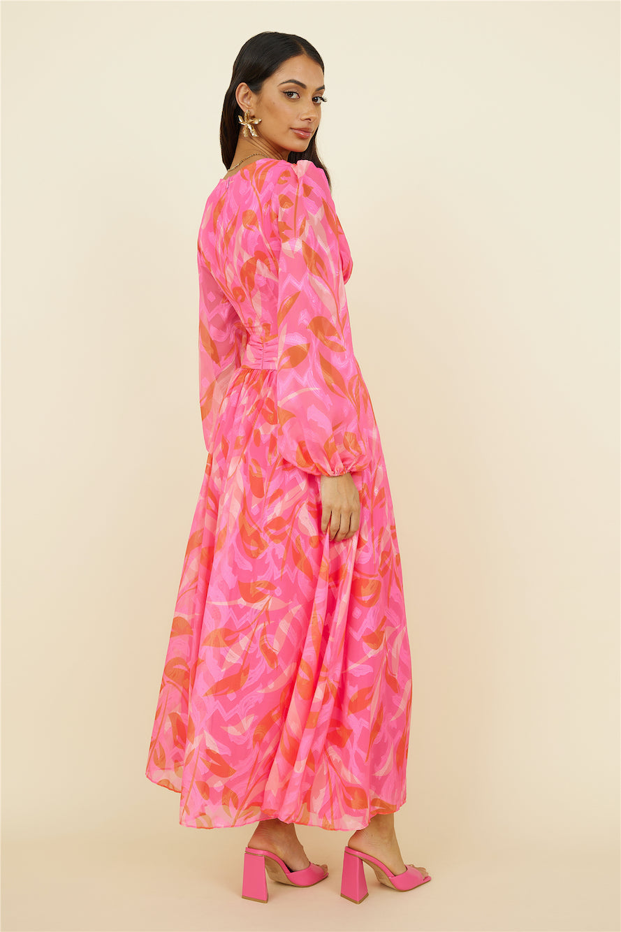 Angel City Maxi Dress Pink-Roy Dress
