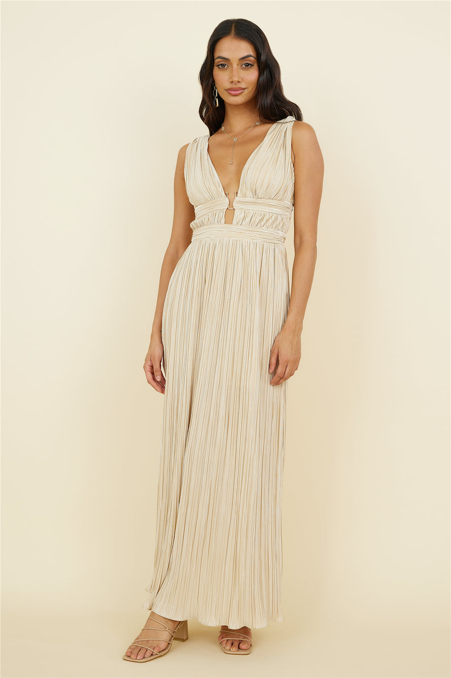 Jupiter Calling Maxi Dress Beige-Roy Dress