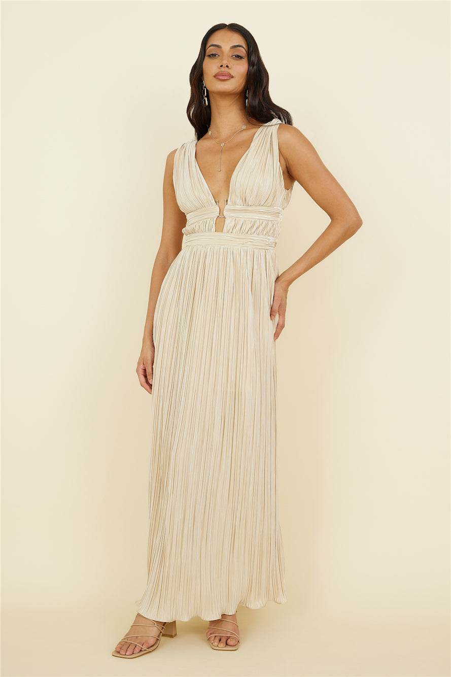 Jupiter Calling Maxi Dress Beige-Roy Dress