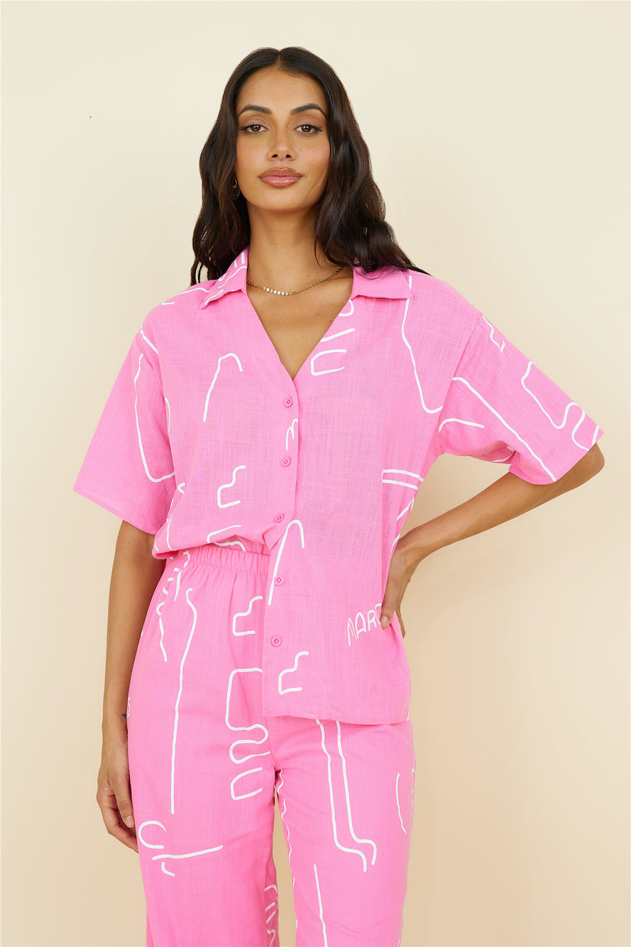 Drinks For Two Set Pink-Roy Dress