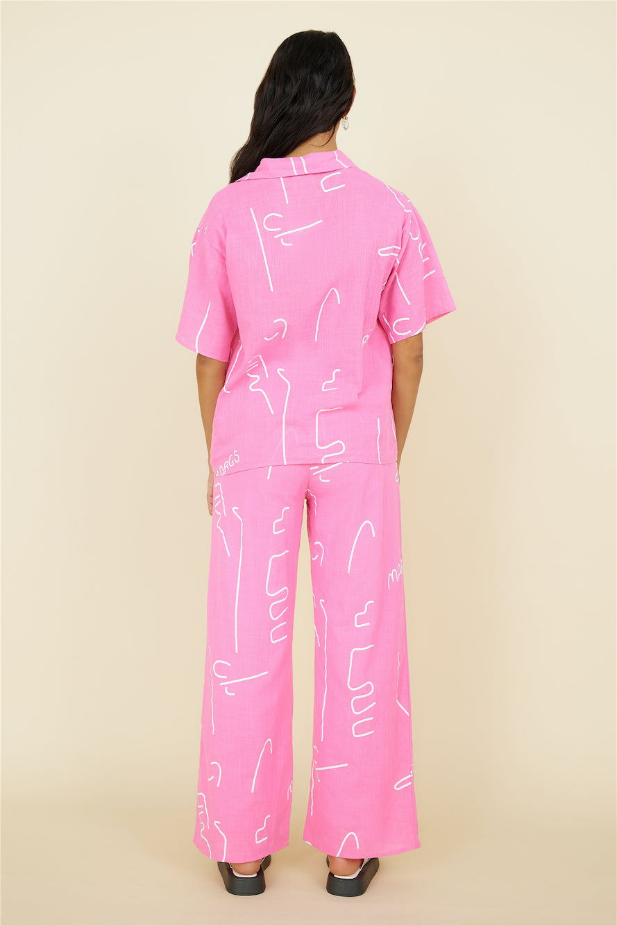 Drinks For Two Set Pink-Roy Dress