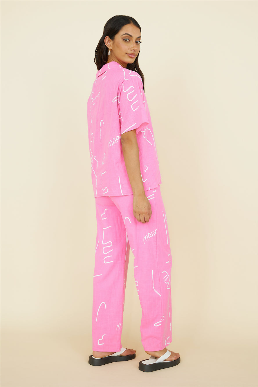 Drinks For Two Set Pink-Roy Dress