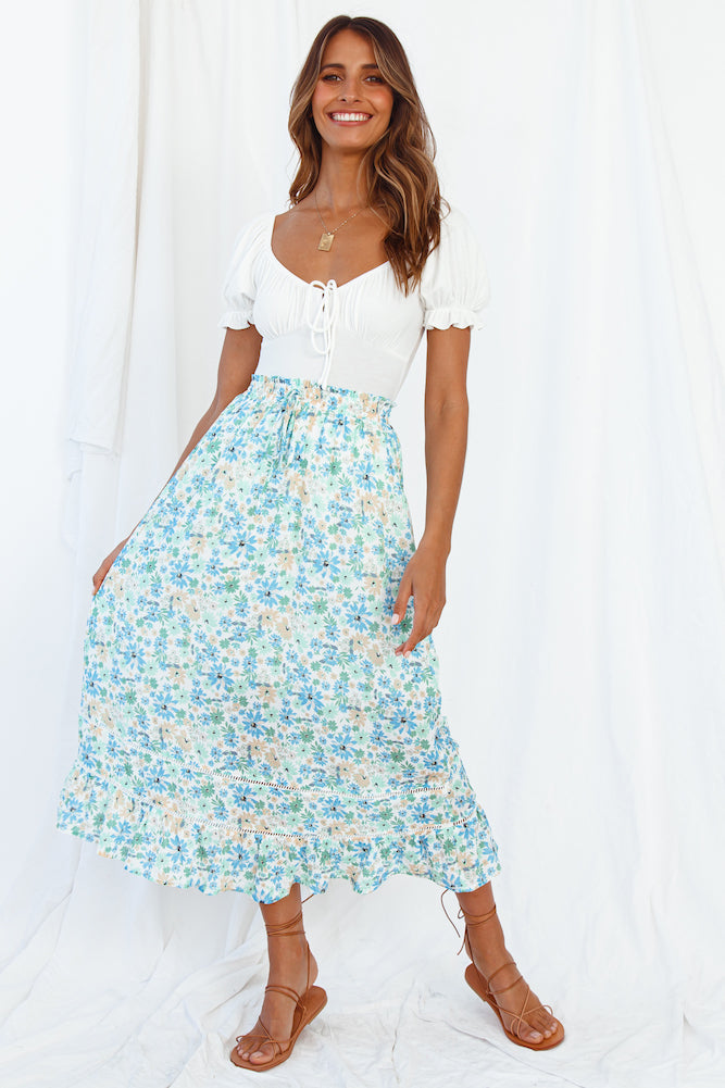 Hey There Vacay Maxi Skirt Green-Roy Dress