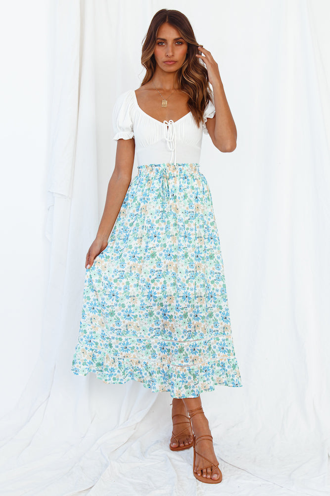 Hey There Vacay Maxi Skirt Green-Roy Dress