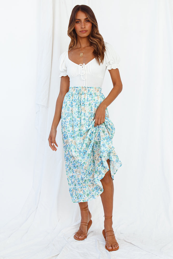 Hey There Vacay Maxi Skirt Green-Roy Dress