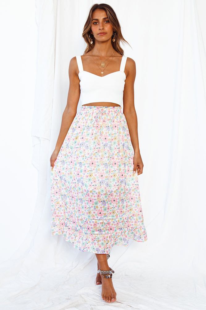 Hey There Vacay Maxi Skirt Pink-Roy Dress