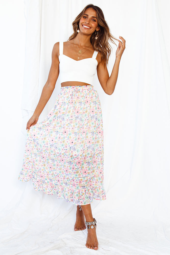 Hey There Vacay Maxi Skirt Pink-Roy Dress